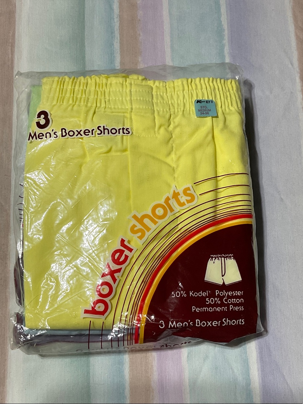 Size M Men's Boxer Shorts 3 Pack